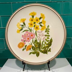 Mikasa Floral Platter with Yellow, Pink & Orange Flowers 💐